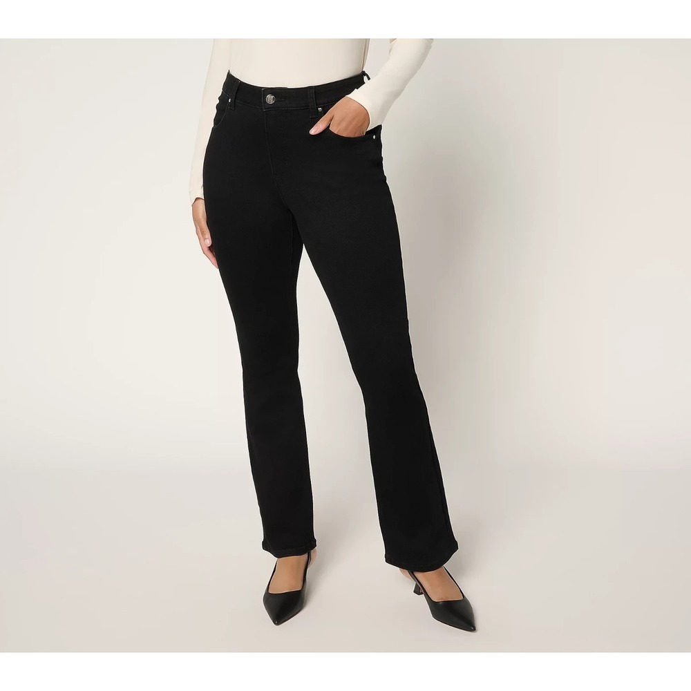 Women with Control Contour Curves Regular Black Wash Jeans Black wash, 14 #35M